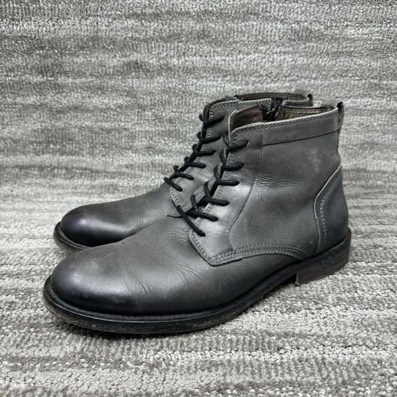 Bed Stu Gray Leather Boots - Picture 2 of 9